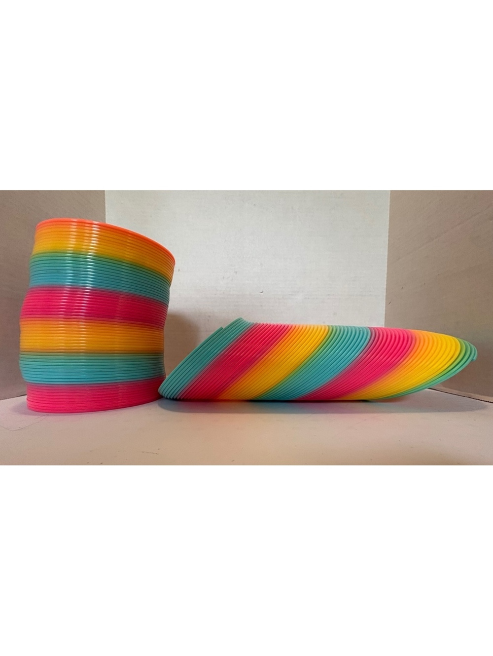 Two jumbo slinkies